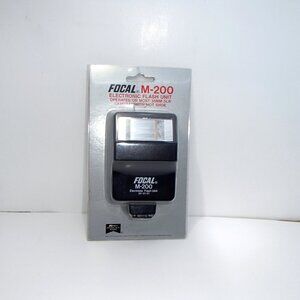 FOCAL M-200 Electronic Manual Flash for One Pin Flash Shoe IOB NIP NEW